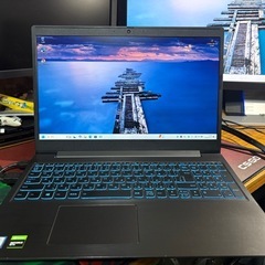 ノートパソコン Lenovo L340 Gaming Windows11 25H2 CPU i7-9750H GTX1050 メモリDDR4 16GB SSD480GB+SSHD1TBの画像