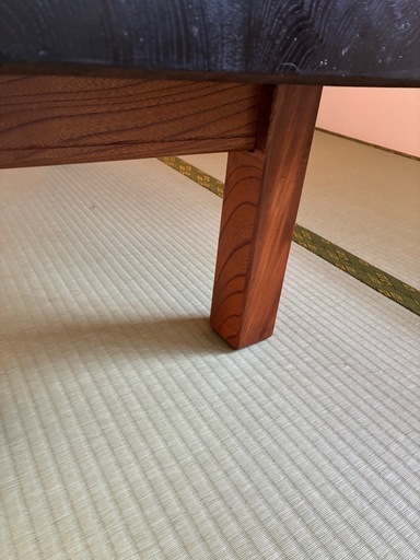 【受渡し者決まりました】欅（けやき）一枚板 ローテーブル 