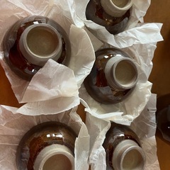 雪山窯　高取焼　碧山(鬼丸碧山)作　 お猪口　片口　ぐい呑み　徳利の画像