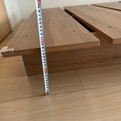 配達可【セミダブルベッドフレーム】【管理番号11402】金 の画像