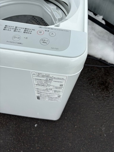 美品 パナソニック 5kg 全自動洗濯機 NA-F5B1 2022年製 ビッグウェーブ洗浄