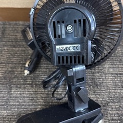 車載 扇風機 CF-106 DC12V カーファン クリップ式 ネオブラック シガーソケットの画像