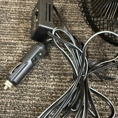 車載 扇風機 CF-106 DC12V カーファン クリップ式 ネオブラック シガーソケットの画像