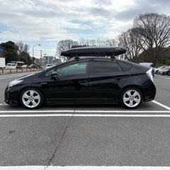 商談中！！【個人出品/東京都】車検R9年3月 プリウス30S 後期顔 ローダウン ルーフBOX不要なら3万円引きの画像