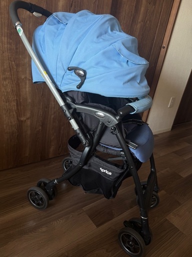 Aprica  アップリカ　AB型　ベビーカー　ブルー