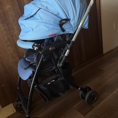 Aprica  アップリカ　AB型　ベビーカー　ブルーの画像