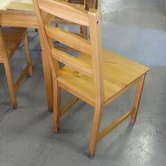 T-196 リサイクル品 IKEA 木製ダイニングチェア JOKKMOKK 座面高44㎝ 処分特価品の画像