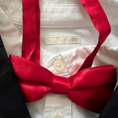 卒園式 入学式 シャツ ジャケット セット  フォーマル ブラックウォッチ 蝶ネクタイ の画像