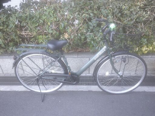 整備済み中古自転車　27インチ　税別￥10.800-　LEDオートライト　V型　マットグリーン214