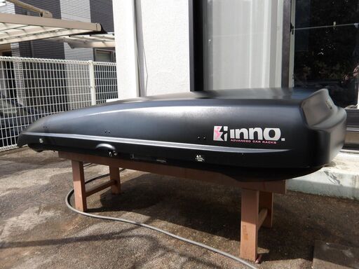 inno ルーフボックス BRU124 SHADOW124 黒 両開 ルーフBOX 普通車、軽ハイトワゴン用