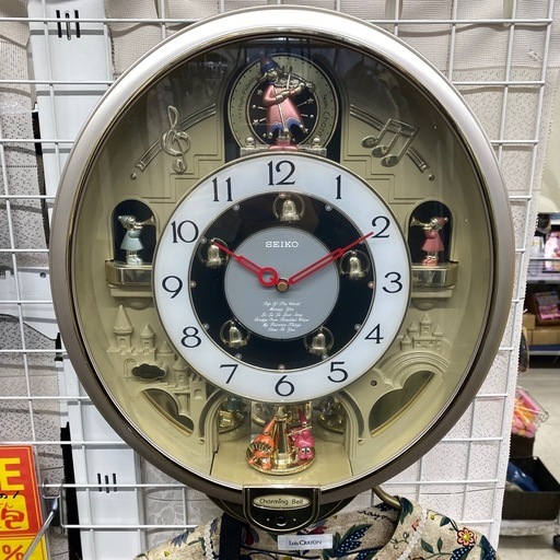 ?中古家具は朝霞市の当店へ‼️　SEIKO　からくり時計　壁掛け　仕掛け　チャーミングベル　オルゴール　朝霞市　リサイクルショップ　ケ