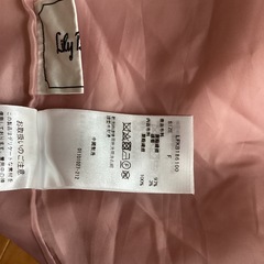 LILY BROWN フード付きピンクロングコート リリーブラウンの画像