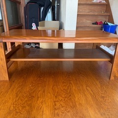 カリモク　ローテーブルの画像