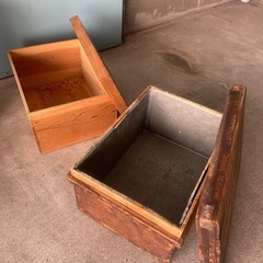 時代　アンティーク　木製　茶箱　　酒箱　まとめの画像