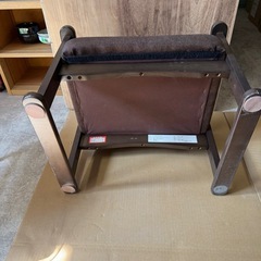 椅子　ローチェア　一部折り畳み　アンティークの画像