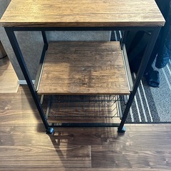 木目キッチンラックの画像