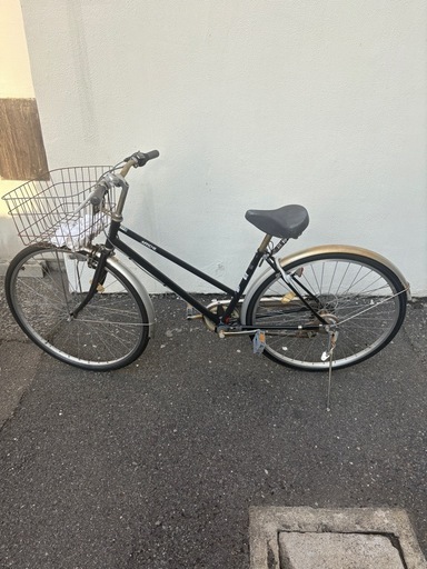 27インチ　変速付き　自転車　シティーバイク