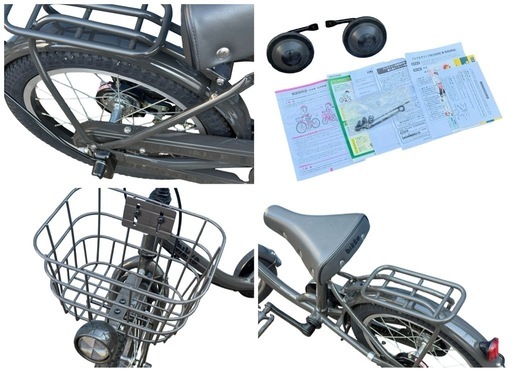 ◯美品 ブリヂストン ビッケ 子供用自転車 16インチ 3〜6歳 BRIDGESTONE bikke m BKM16 ダークグレー 補
