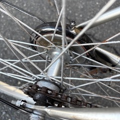 【ジャングル深井】自転車 27インチ シルバー 堺市 深井【FU111】の画像