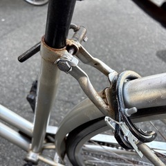 【ジャングル深井】自転車 27インチ シルバー 堺市 深井【FU111】の画像