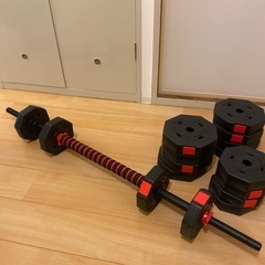 ダンベル　バーベルにも　合計40kgの画像