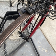 自転車　子供用椅子付の画像