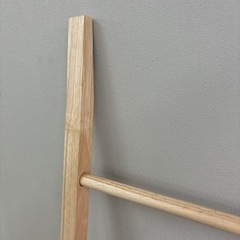 木製ラダーハンガー　ハンガーラック　スリム　インテリア　家具　　ラダーラックの画像