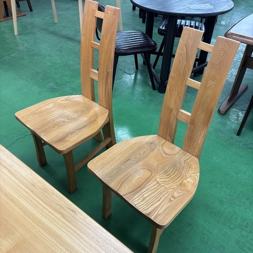 天然木 無垢材 ダイニングテーブルセット 4人用 5点セット ハイバックチェア 木製 食卓テーブルセット ナチュラル モダン おしゃれ
