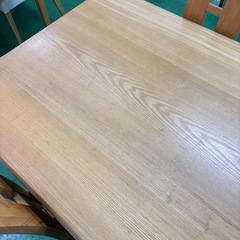 天然木 無垢材 ダイニングテーブルセット 4人用 5点セット ハイバックチェア 木製 食卓テーブルセット ナチュラル モダン おしゃれ 150cm幅 椅子 4脚セットの画像