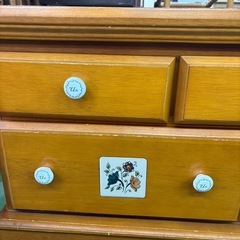 ローベンチ　収納家具　玄関収納　木製　タイル　キャビネット　洋風　北欧風の画像