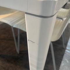ダイニングテーブルセット　ホワイトの画像