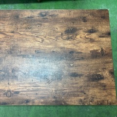 ニトリ センターテーブル ステイン9848 MBR ローテーブル リビングテーブル アイアン脚 インダストリアル ヴィンテージ風 ミドルブラウン 机 組み立て済みの画像