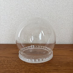 ガラスドーム 球体 プリザーブドフラワー土台　 の画像