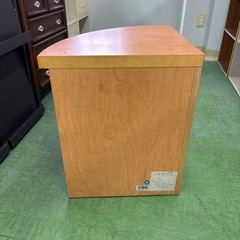 木製コーナーキャビネット　収納家具　角収納棚　物置　テレビ台　花瓶置きの画像