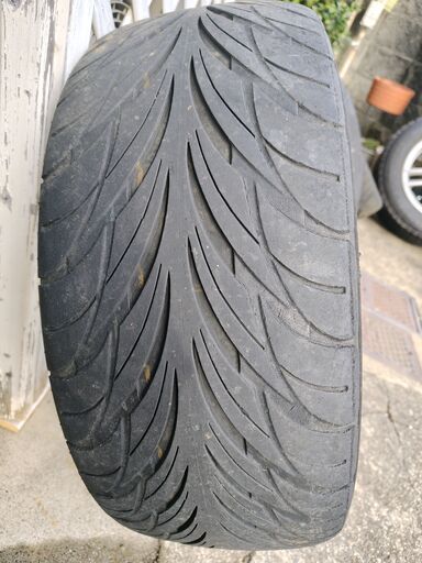 【中古】215/45R17タイヤ4本　17×7JJ 4穴114.3、5穴100のマルチPCDのアルミホイール