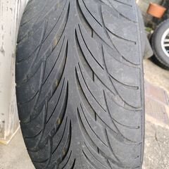 【中古】215/45R17タイヤ4本　17×7JJ 4穴114.3、5穴100のマルチPCDのアルミホイールの画像