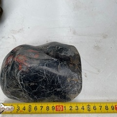 鑑賞石　黒赤菊花石
の画像