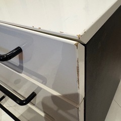 スチール引き出し　　キャビネット　キャスター付きの画像