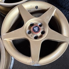 スピードライン 16インチアルミホイール 16×7J 5H100PCD+47 4本 プリウスレガシーインプなどに 当時物 希少 レアの画像