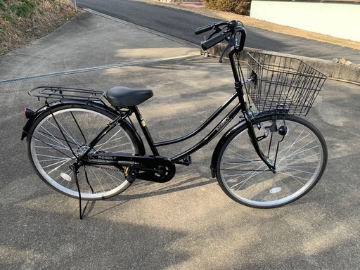 ママチャリ黒❣️ 新学❣️入社❣️足に新車同
