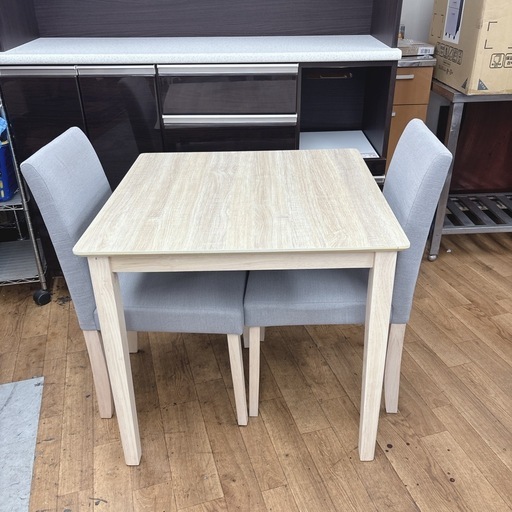 I335 ? 幸家具 北欧風 ダイニング3点セット ⭐ クリーニング済