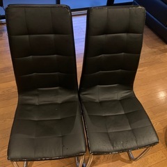 合成皮革ダイニングチェアーの画像