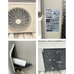 エアコン室外機セットAY-L25H-W SHARP 2020年製 の画像