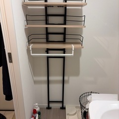 突っ張りランドリーラックの画像