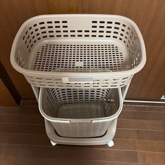 2/25pm・28amに来られる方に差し上げます！カゴ　洗面所　洗濯カゴ　　ランドリーの画像
