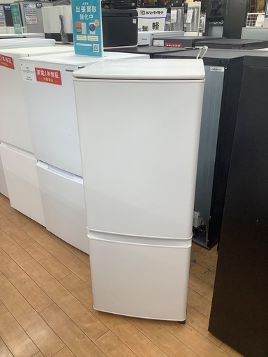 MITSUBISHI 三菱　2ドア冷蔵庫　MR-P15G-W1 2022年製　146L