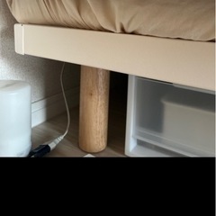 無印ベット(下の収納ケース4つ付)の画像