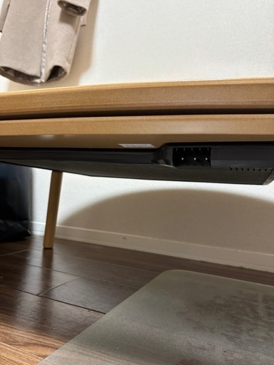 無印良品  こたつにもなるローテーブル大