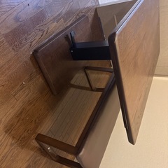 大塚家具テーブルとベンチセット　2/20完全退去となります。の画像