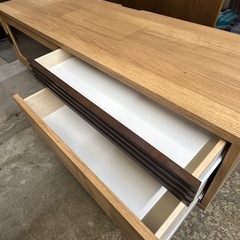 万代店　TVボード1500　キャスター付きスライドドア　の画像